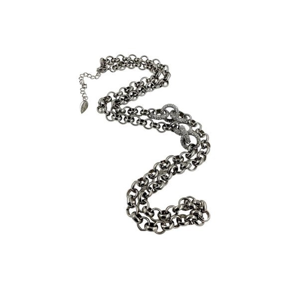 Coldwater Creek Accented Chain Necklace, 35.5 in, Grunge Style, Trendy, Gift - Picture 4 of 13